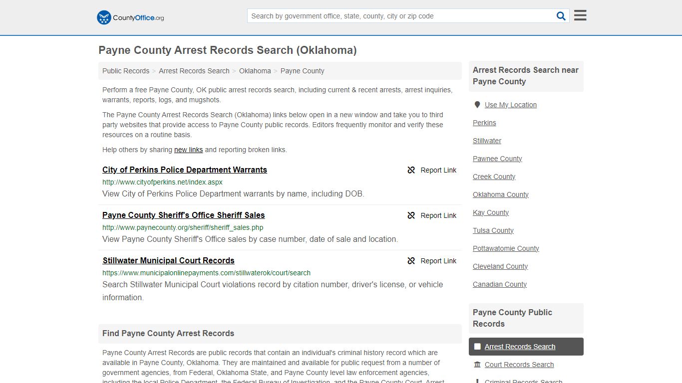 Arrest Records Search - Payne County, OK (Arrests & Mugshots)